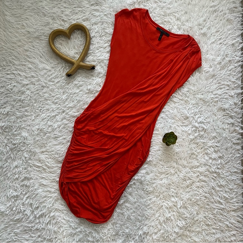 BCBGMaxAzria Asymmetrical Red Dress